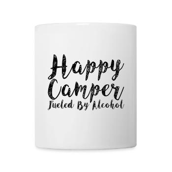 Un campeur heureux alimenté par l’alcool 4 - Mug blanc - blanc - Devant