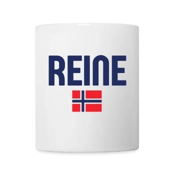 Conception du drapeau de la Reine-Norvège - Mug blanc - blanc - Devant
