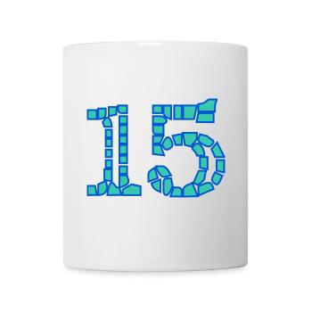15. 15 YEARS. 15th ANNIVERSARY. 15 YEAR ANNIVERSARY. - Mug - white - Front