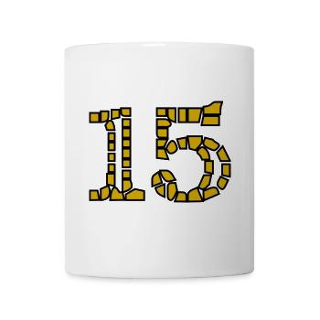 15. 15 YEARS. 15th ANNIVERSARY. 15 YEAR ANNIVERSARY. - Mug - white - Front