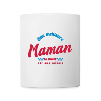 élue meilleure maman du monde par mes enfants - Mug blanc - blanc - Devant