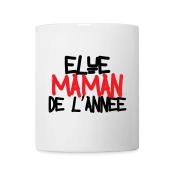 élue Maman de l'année - fête des mères - Mug blanc - blanc - Devant