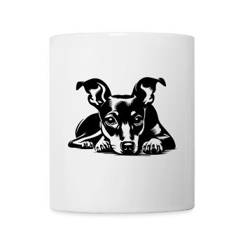 Pinscher nain - Mug blanc - blanc - Devant