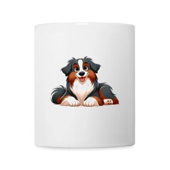 border collie - Mug blanc - blanc - Devant