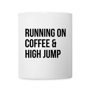 saut en hauteur - Mug blanc - blanc - Devant