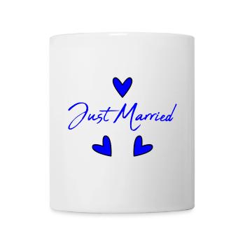 GERADE VERHEIRATET. Junggesellinnenabschied. VALENTINSTAG. PAAR - Tasse - Weiß - Vorne