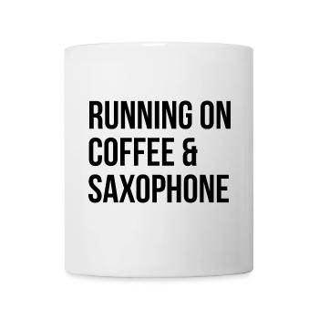 saxophone - Mug blanc - blanc - Devant