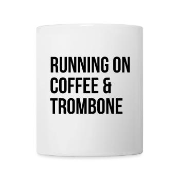 Posaune - Tasse - Weiß - Vorne
