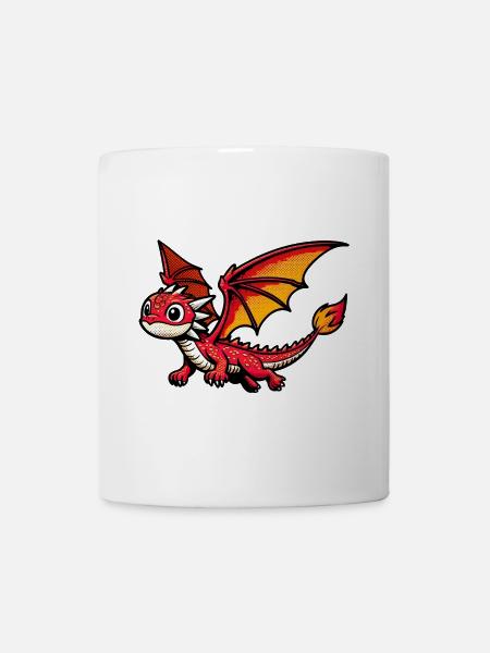 Drache - Tasse - Weiß