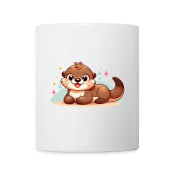 loutre 7 - Mug blanc - blanc - Devant