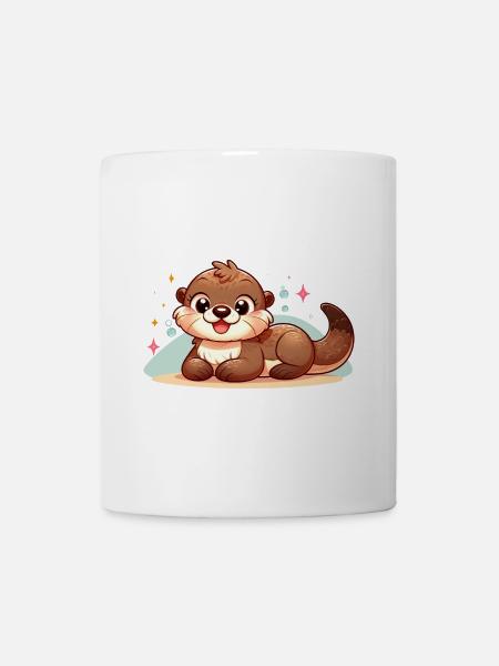 Otter 7 - Tasse - Weiß