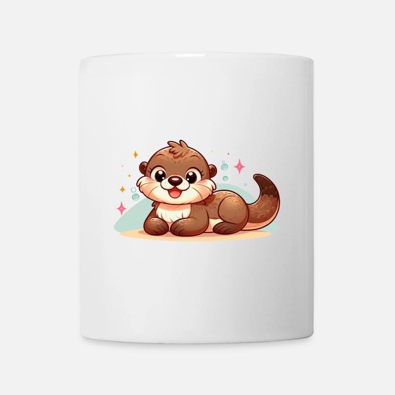 Otter 7 - Tasse - Weiß