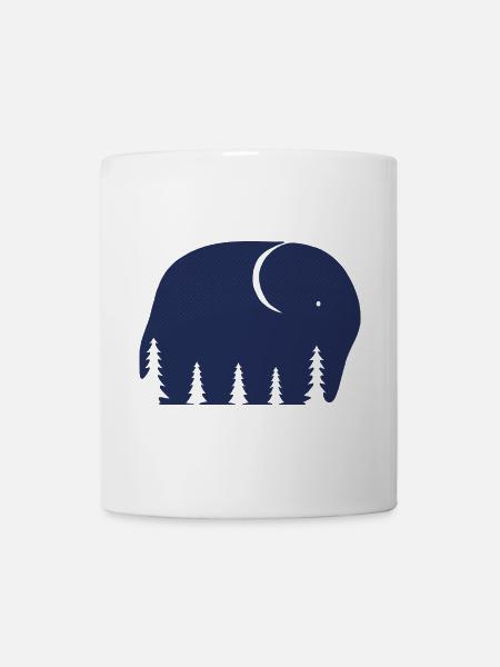 Ein Elefant oder ein Wald in dieser Fun Optical Illusi - Tasse - Weiß