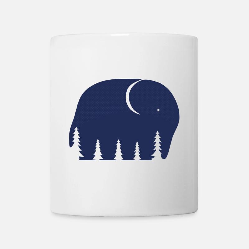 Ein Elefant oder ein Wald in dieser Fun Optical Illusi - Tasse - Weiß