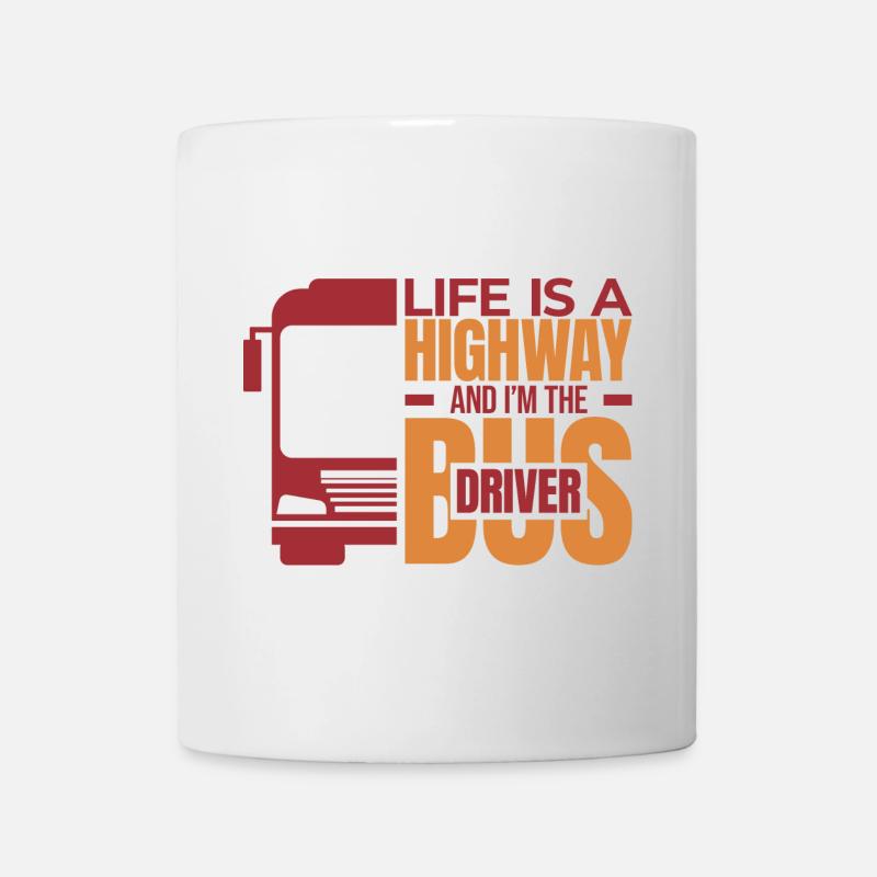 Tiefgründiger Busfahrer Spruch - Tasse - Weiß