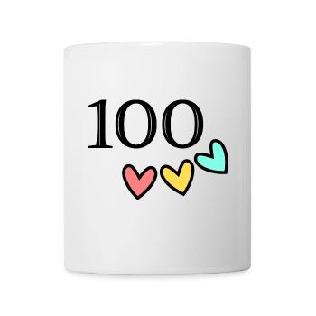 100. 100 JAHRE. 100-JÄHRIGES JUBILÄUM. GEBURTSTAG 100 - Tasse - Weiß - Vorne