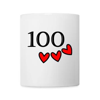 100. 100 JAHRE. 100-JÄHRIGES JUBILÄUM. GEBURTSTAG 100 - Tasse - Weiß - Vorne