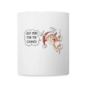 Rentier Weihnachten Spruch - Tasse - Weiß - Vorne