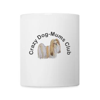 crazy DogMoms Club Lhasa Apso - Mug - white - Front