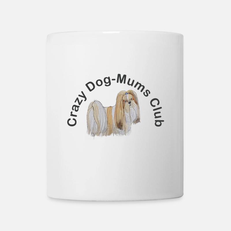 fou DogMoms Club Lhassa Apso - Mug blanc - blanc