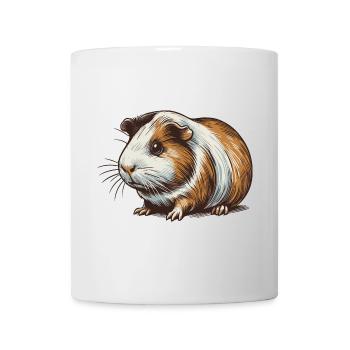 Meerschweinchen - Tasse - Weiß - Vorne