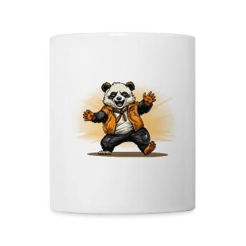 Der tollpatschige Charleston Panda - Tasse - Weiß - Vorne