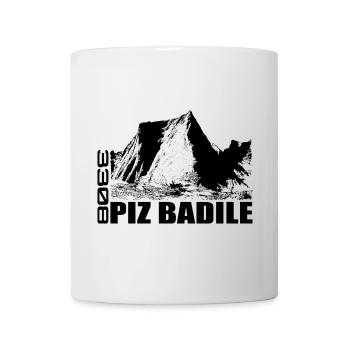 Piz Badile, Montagne, Montagnes, Suisse, Bregaglia, Alpes - Mug blanc - blanc - Devant