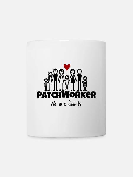 Patchworker We are family - Tasse - Weiß