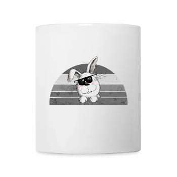 Rétro houblonné Pâques Cool lapin de Pâques Dicton de Pâques - Mug blanc - blanc - Devant