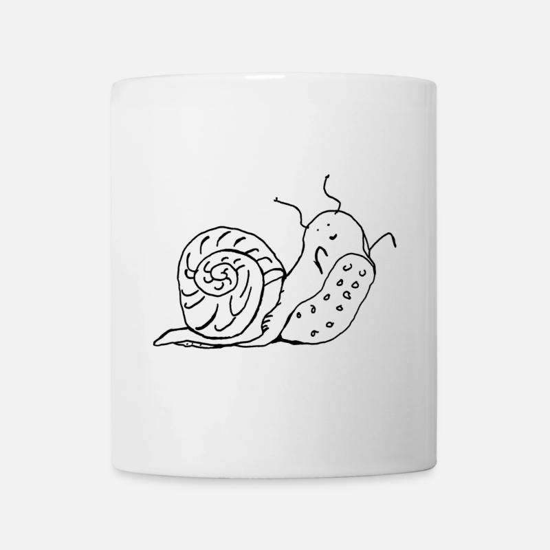 Schnecke - Tasse - Weiß