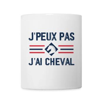 Ich kann nicht, ich habe ein Pferd - Tasse - Weiß - Vorne