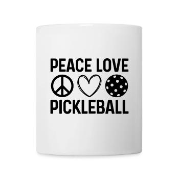 Peace Love Pickleball - Mug - white - Front