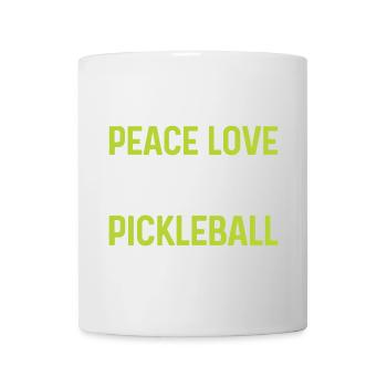 Peace Love Pickleball - Mug - white - Front