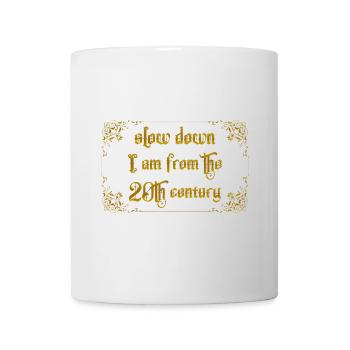 slow down - Tasse - Weiß - Vorne
