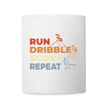 Run, dribble, score, repeat - Mug - white - Front