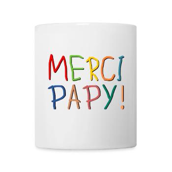 MERCI GRAND-PÈRE PAPY - Mug blanc - blanc - Devant