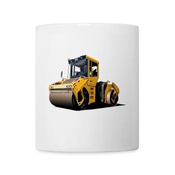Road roller - Mug - white - Front