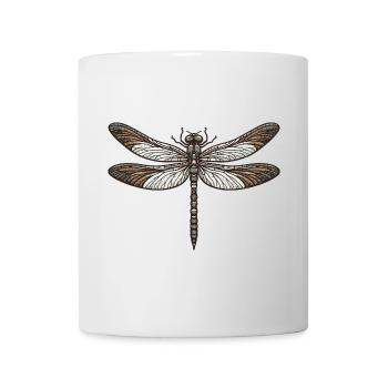 Libelle - Tasse - Weiß - Vorne