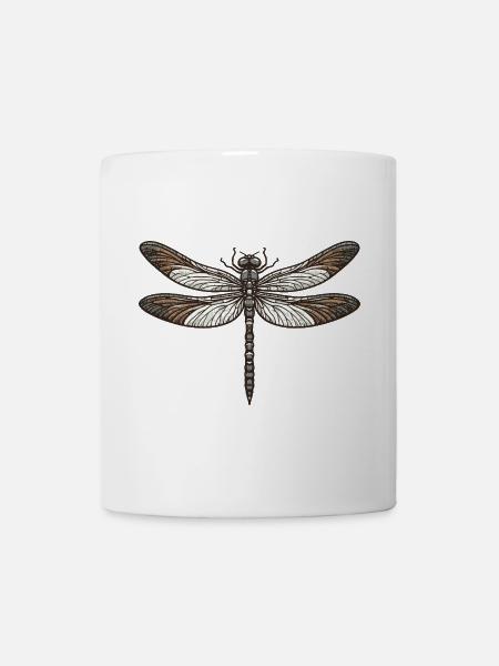 Libelle - Tasse - Weiß