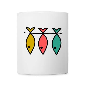 FISH. APRIL FOOL. HOLIDAY. SUMMER. HUMOR - Mug - white - Front