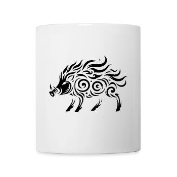 Tribal Stylish Boar - Mug - white - Front