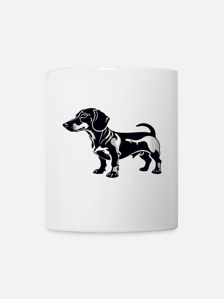 Dachshund Dackel - Pet Dog Sticker - Tasse - Weiß