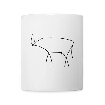 Stier - Tasse - Weiß - Vorne