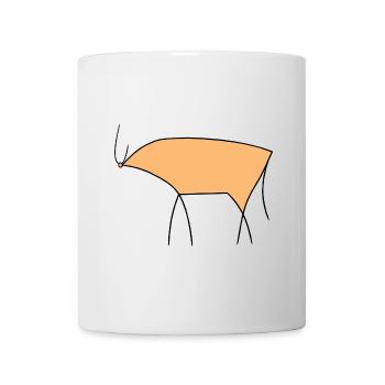 Stier - Tasse - Weiß - Vorne