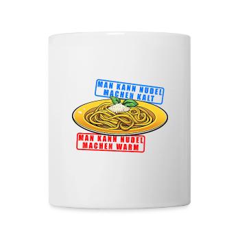 Nudeln - Tasse - Weiß - Vorne