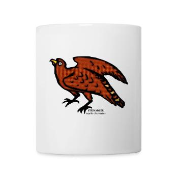 Steinadler Adler Gasthof Gebirge alt illustration - Tasse - Weiß - Vorne