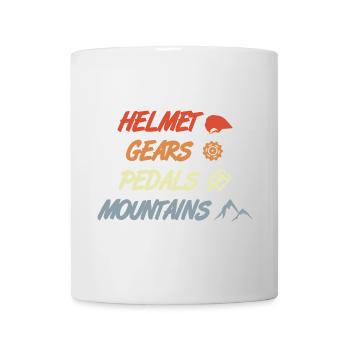 Drôle de dicton sur le VTT - Mug blanc - blanc - Devant