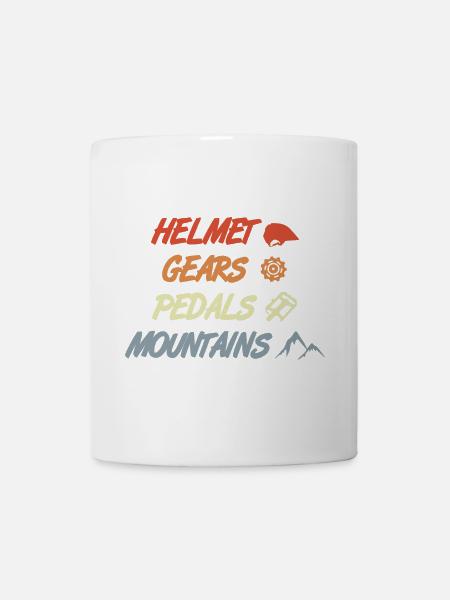 Lustiger Mountainbiking Spruch - Tasse - Weiß