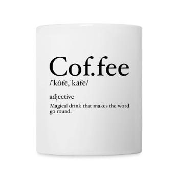 Coffee Definition, Coffee Lover, Funny T-Shirt - Mug - white - Front