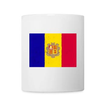 Flagge von Andorra – Symbol der Unabhängigkeit und Tradition - Tasse - Weiß - Vorne